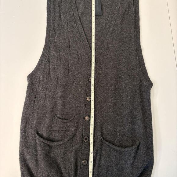 Isabel Benenato AW11 Cashmere Cardigan Vest L - Picture 6 of 8